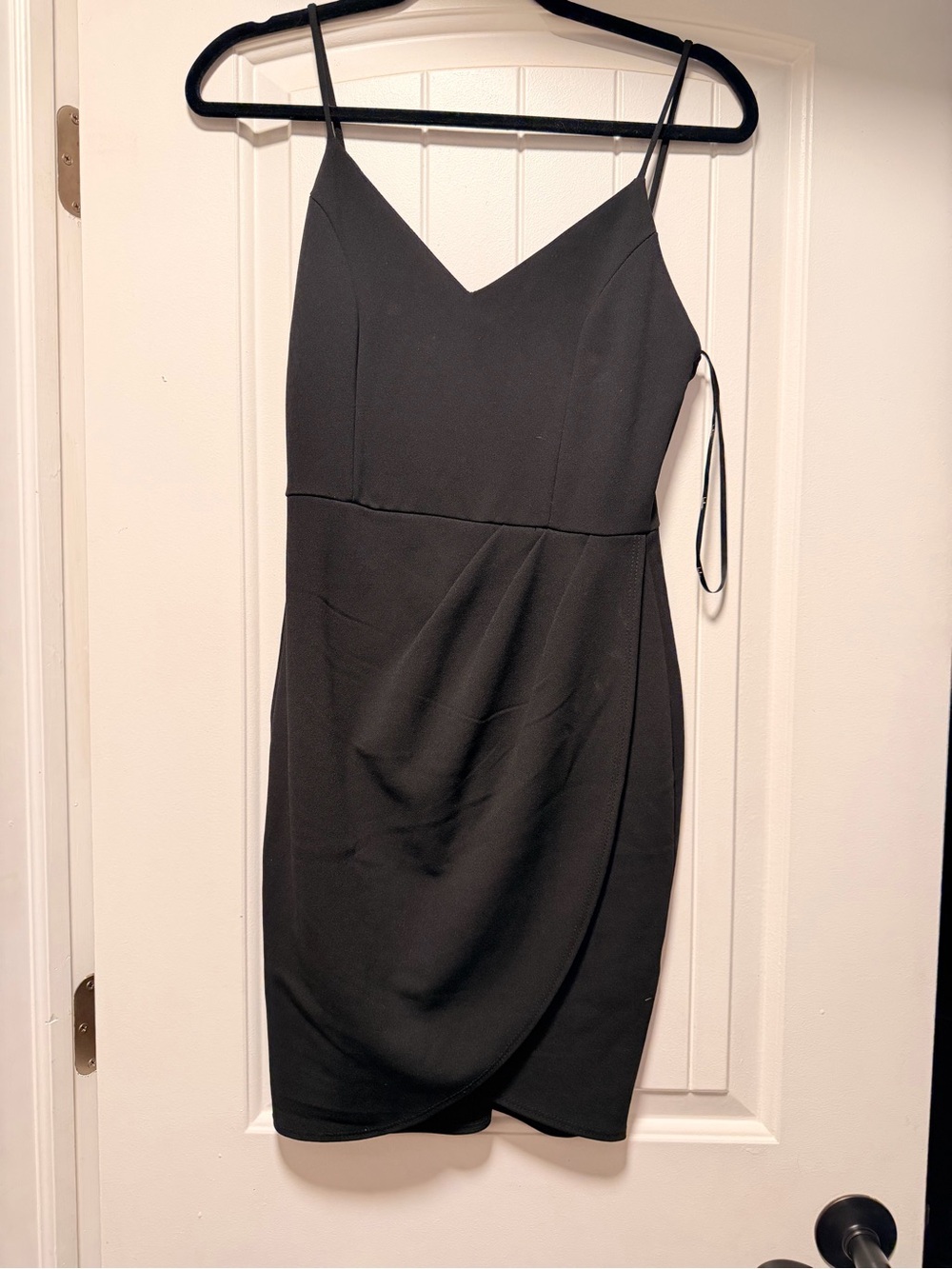 Lulu's Black Spaghetti-Strap Mini Dress
